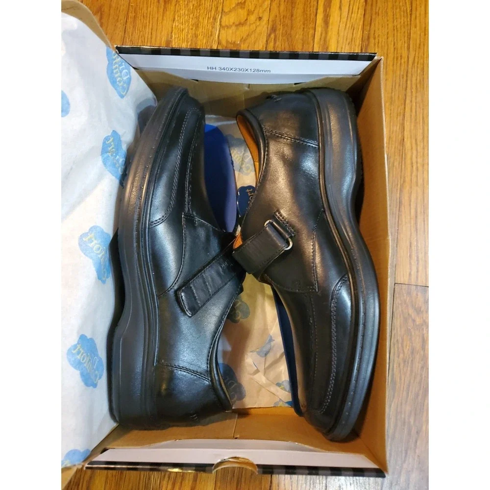 Dr. Comfort Frank 6210 Mens dress shoe 11.5 M Black Loafer Diabetic Orthopedic‎